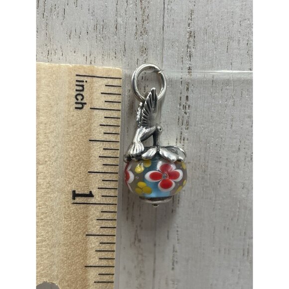 Rare Retired James Avery Hummingbird Glass Bead Finial - Picture 10 of 10